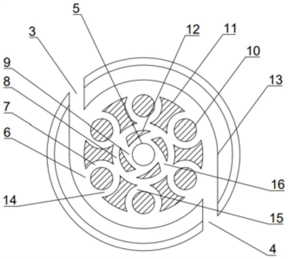 A multi-channel swirling automatic liquid control device