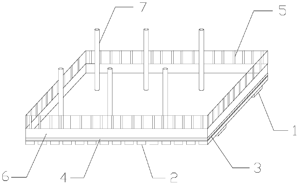 Safe and environment-friendly bottom carrying platform for hanging basket suspension casting box girder construction