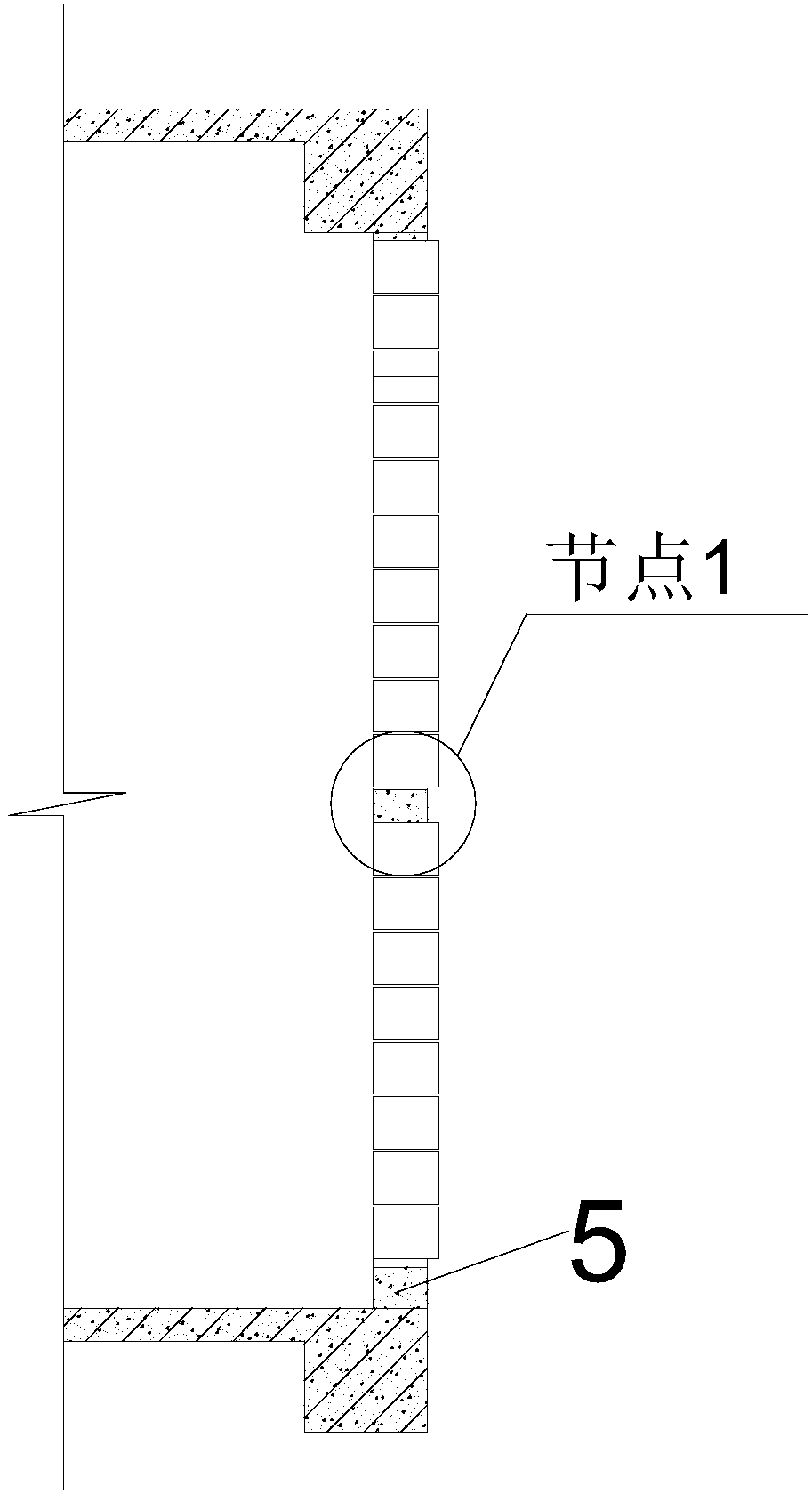 Formwork-erecting-free self-heat-insulation brick wall construction method