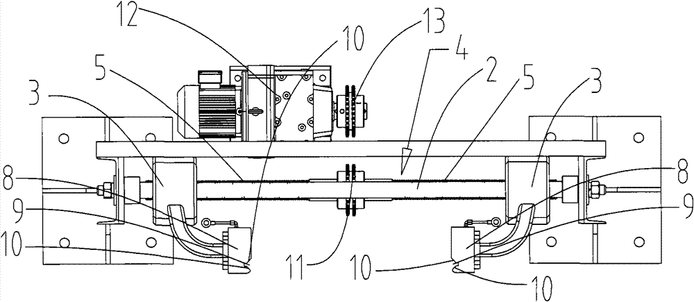 Oscillating device of locating clip in copper-aluminum composite busbar gating system