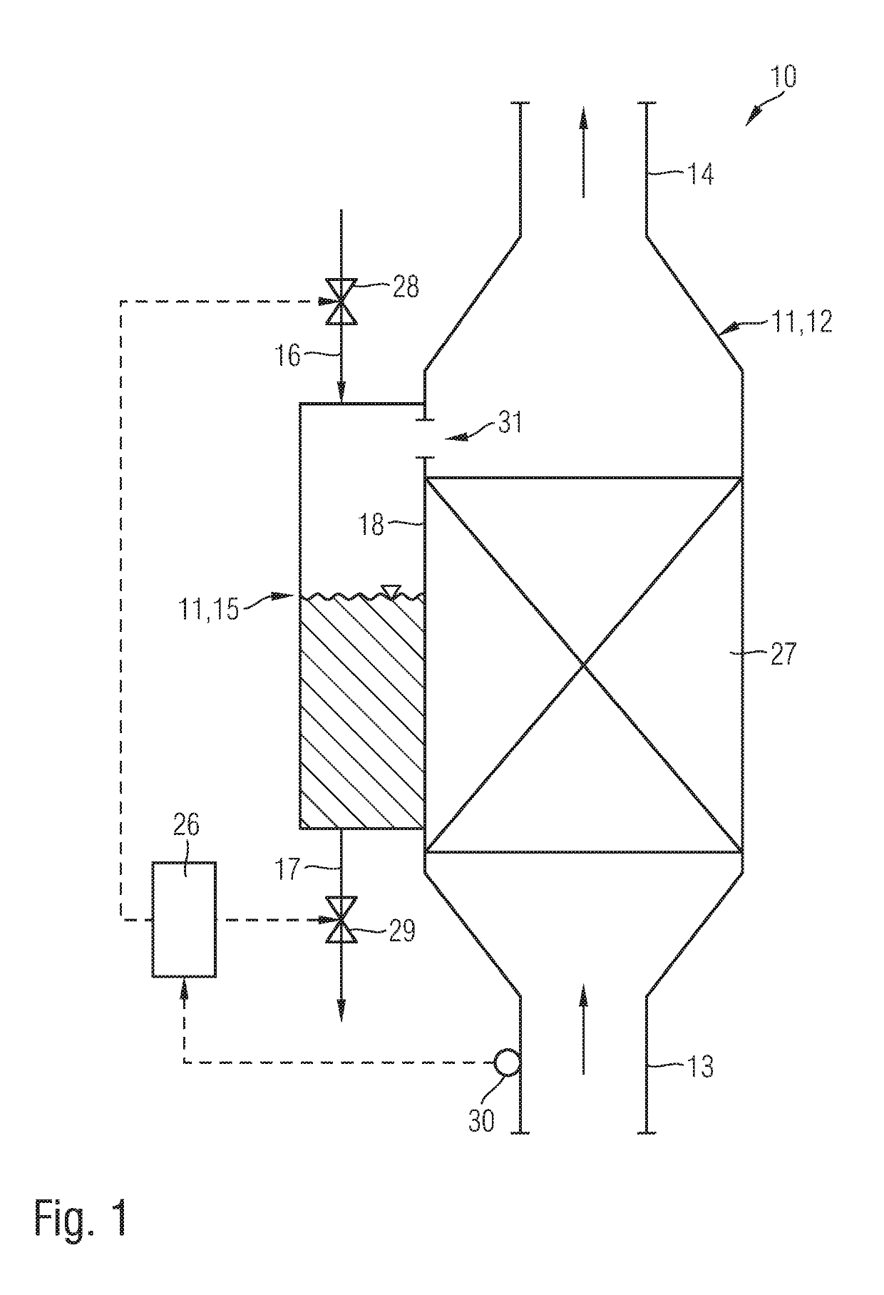 Exhaust gas aftertreatment device and exhaust gas aftertreatment method