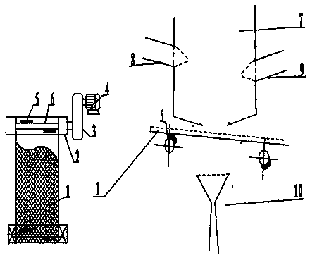 Special device for producing micro glass beads by molten glass discarded liquid