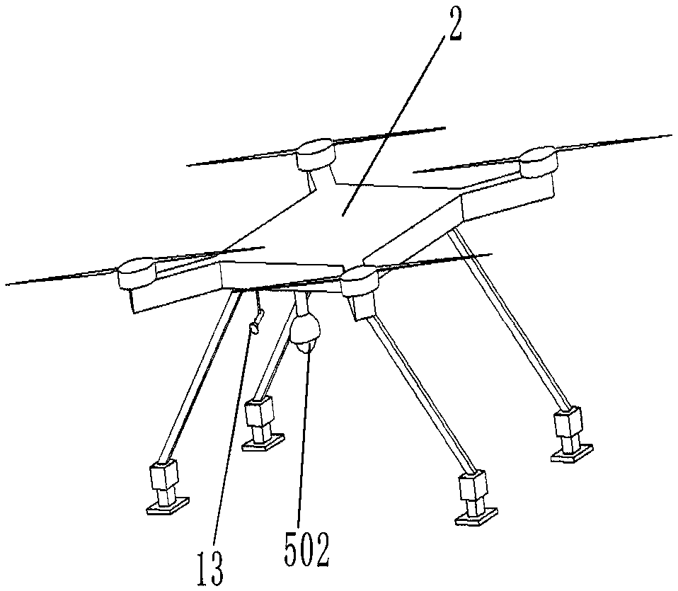 Forest airship integrating cruising, detection and striking