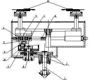 Two-dimensional manipulator feeding in place buffer mechanism