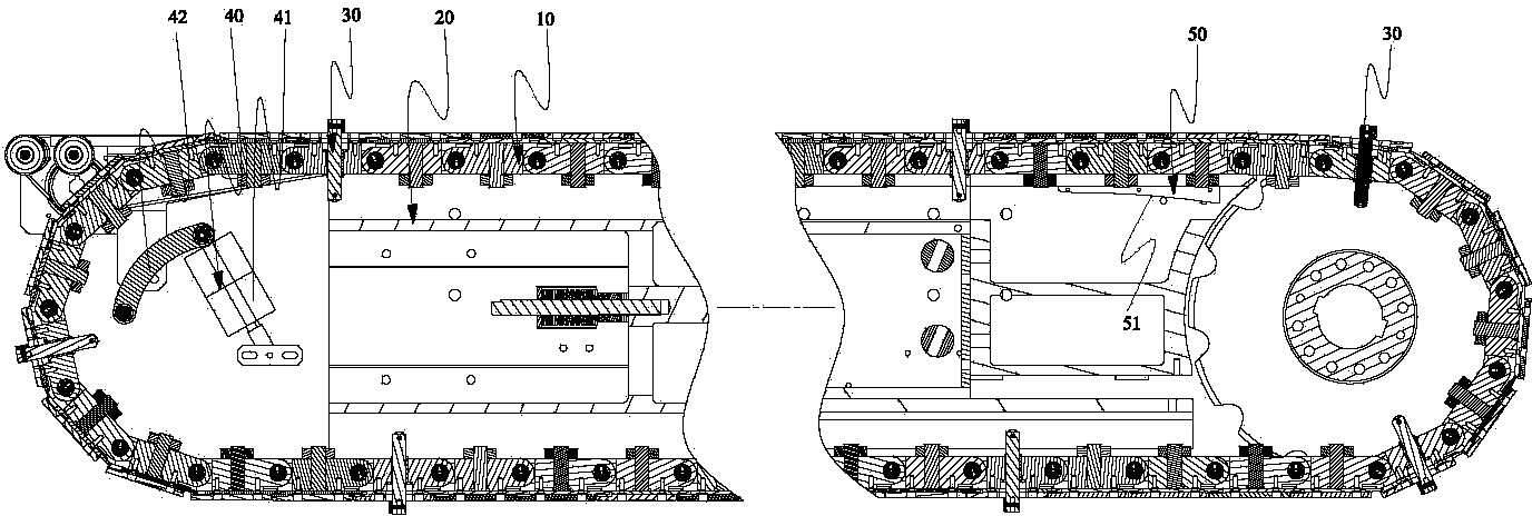 Transmission chain control device for double-end edge bonding machine