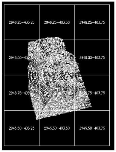 Framing model and framing method for large-scale digital topographic map