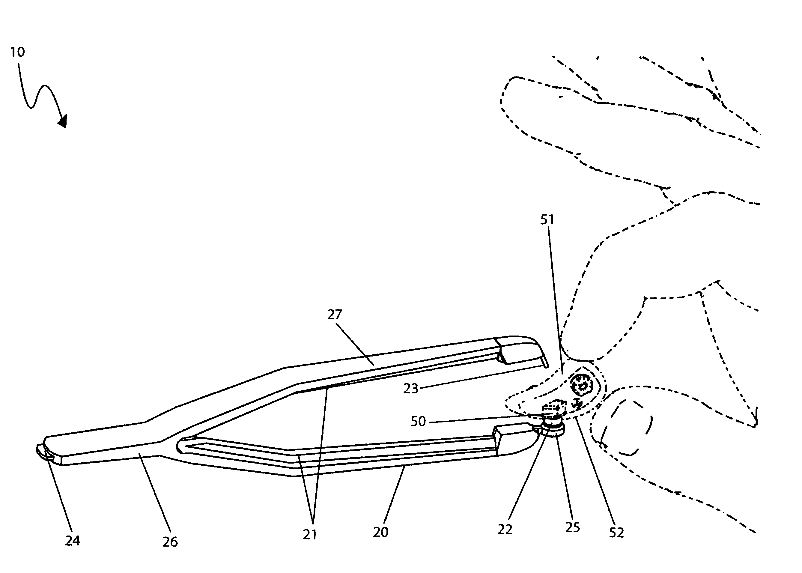 Hearing aid battery removal tool and associated method