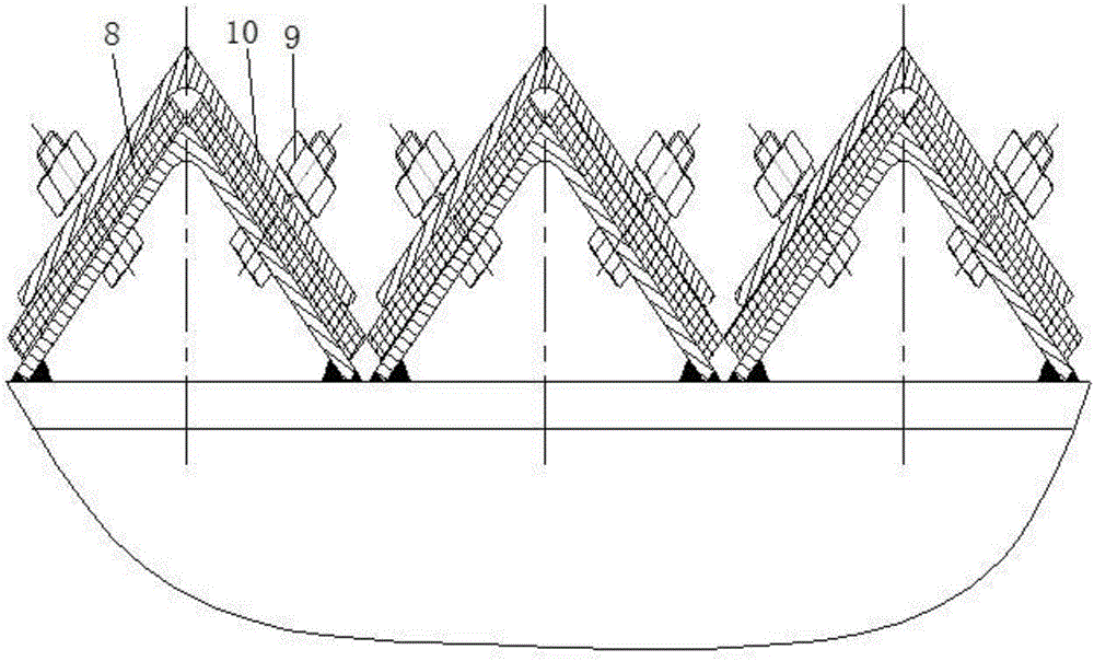 Belt conveyor corridor provided with flexibly sealed roofs