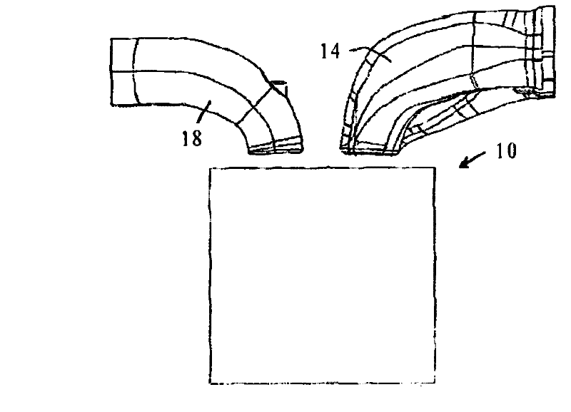 Intake arrangement for combustion chamber