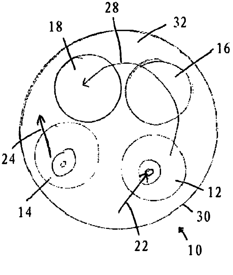 Intake arrangement for combustion chamber