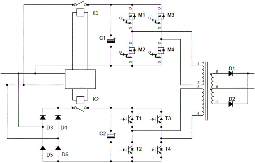 Electric welding machine circuit powered by lithium batteries