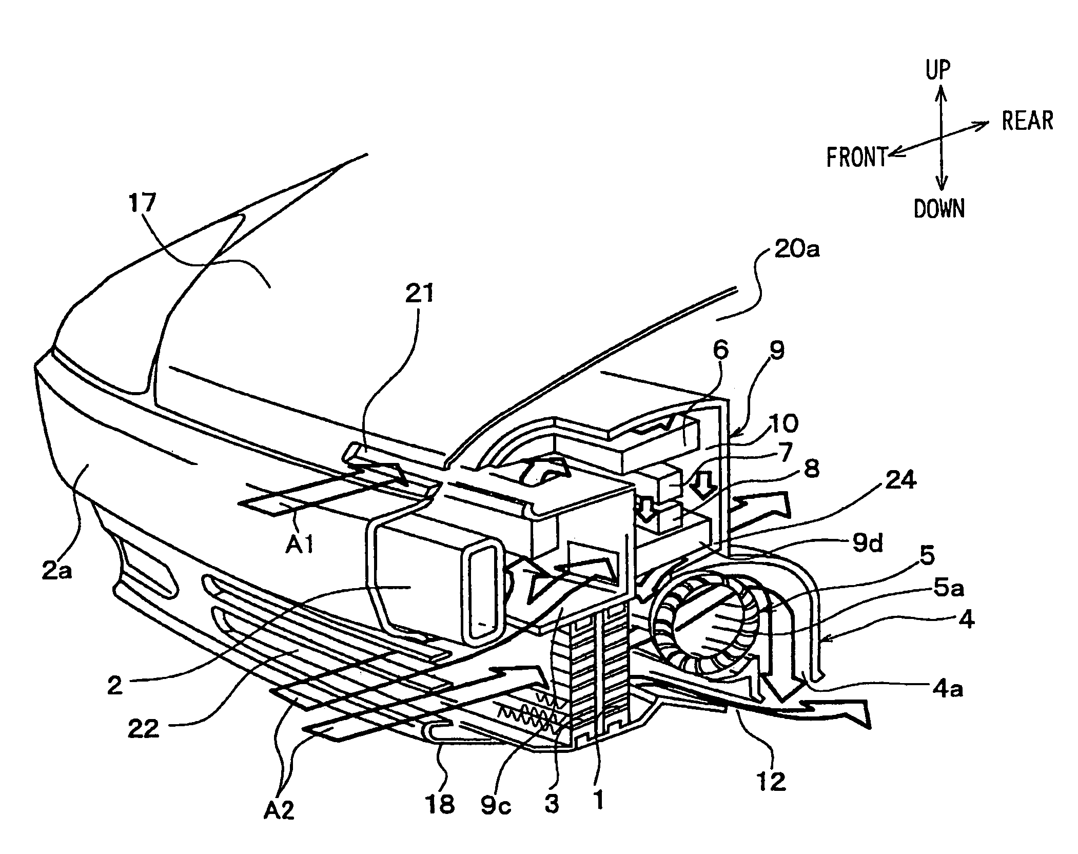 Vehicle front end structure