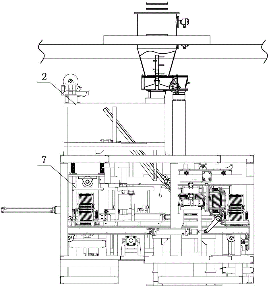 Fully-automatic bottom sealing and powder filling system for lead-acid storage batteries