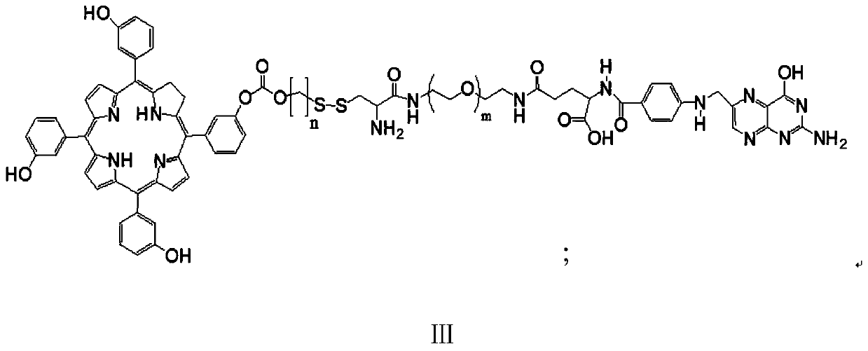 Reduction-sensitive water-soluble molecular targeting photosensitizer and preparation method and application thereof