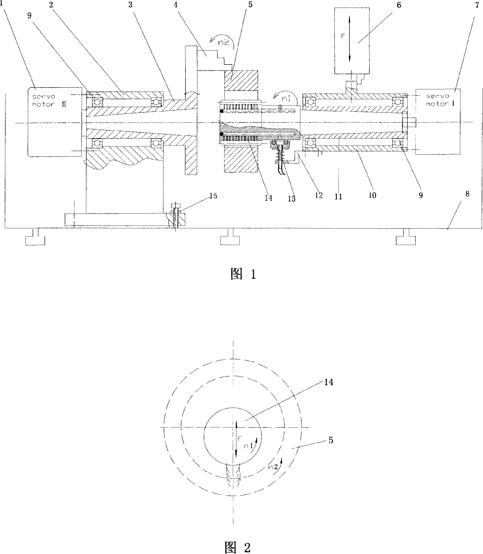 Large deep/dameter ratio dentiform female die numerically-controlled electric spark expanding and processing device and processing method thereof