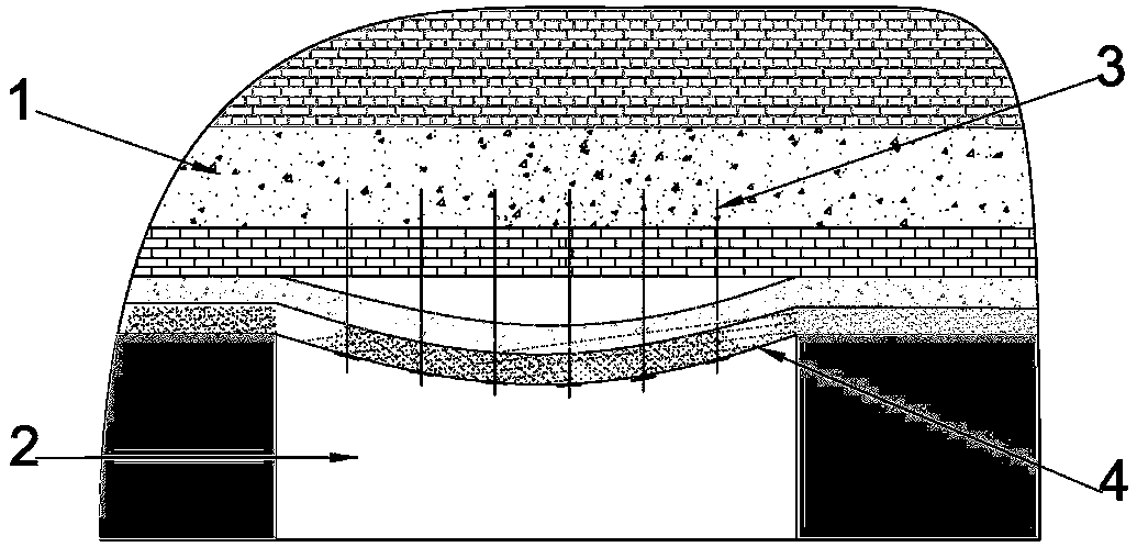 Construction method of embedded FRP rib-reinforced roadway roof