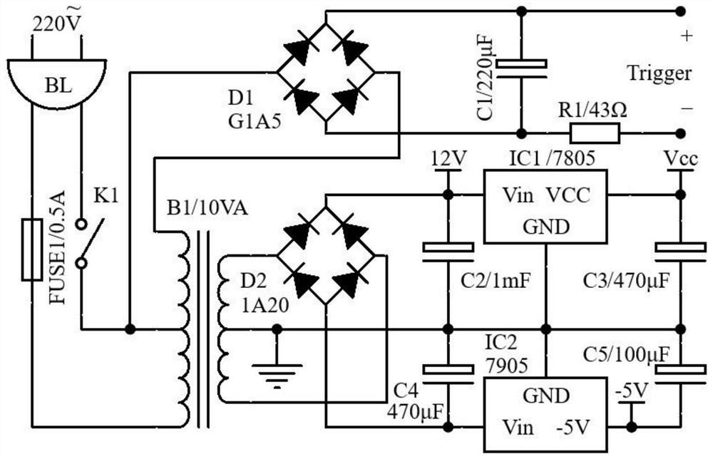 Power semiconductor device transient thermosensitive voltage testing device