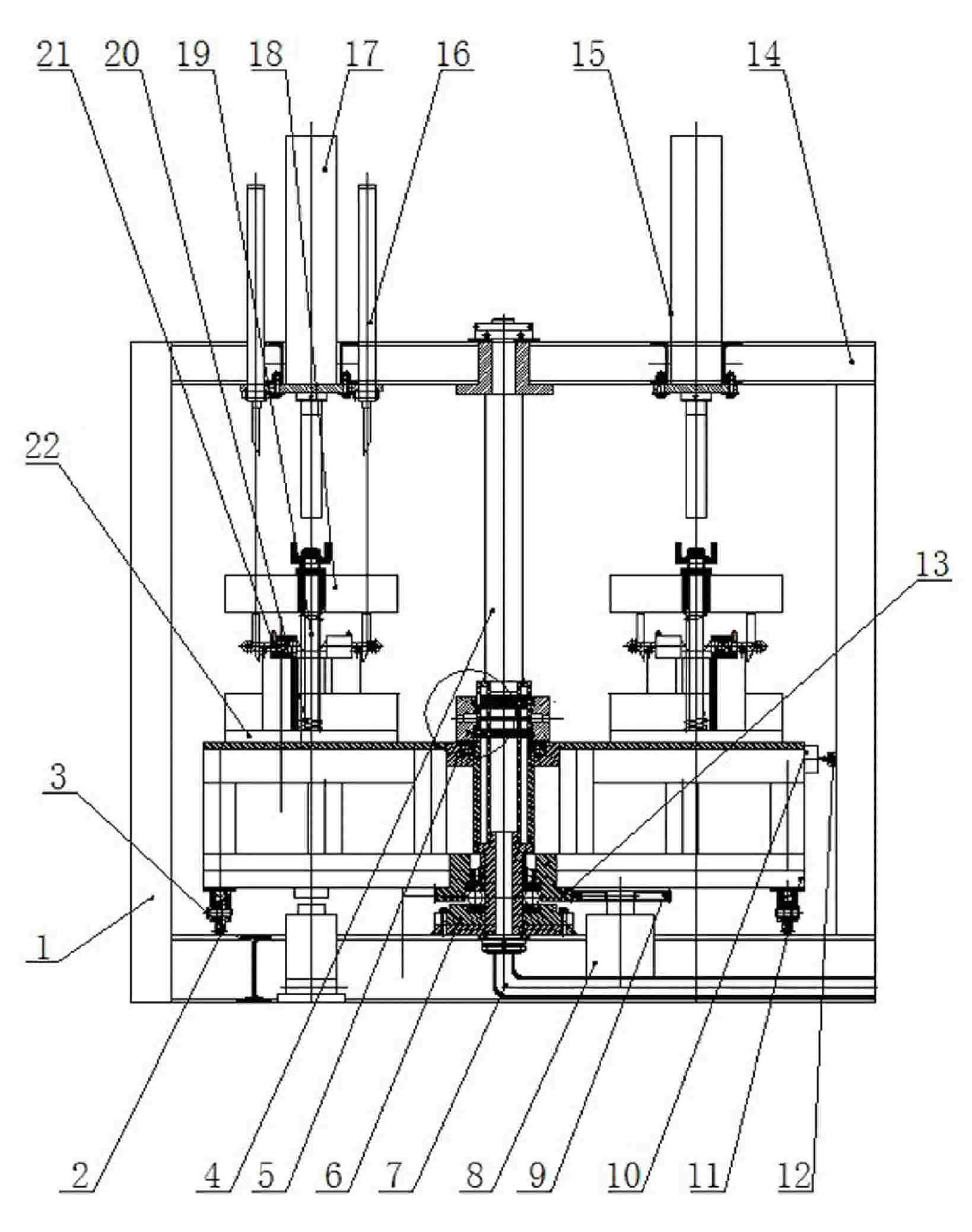 Numerical control 6-station automatic sizing quenching press