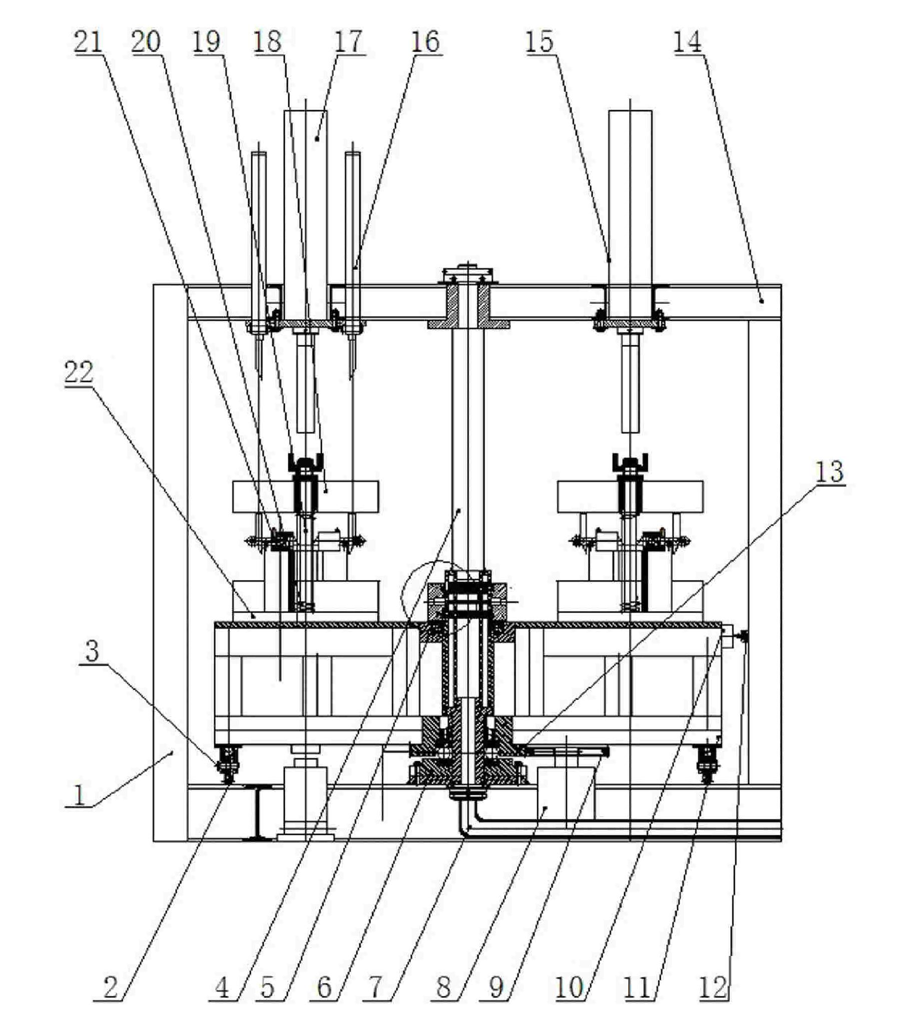 Numerical control 6-station automatic sizing quenching press