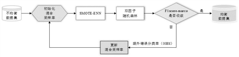 Voice sample equalization method combining mixed sampling and random forest