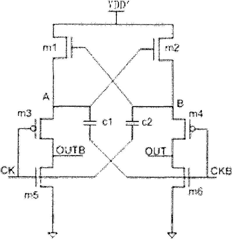 Boosting clock circuit and charge pump provided with the same