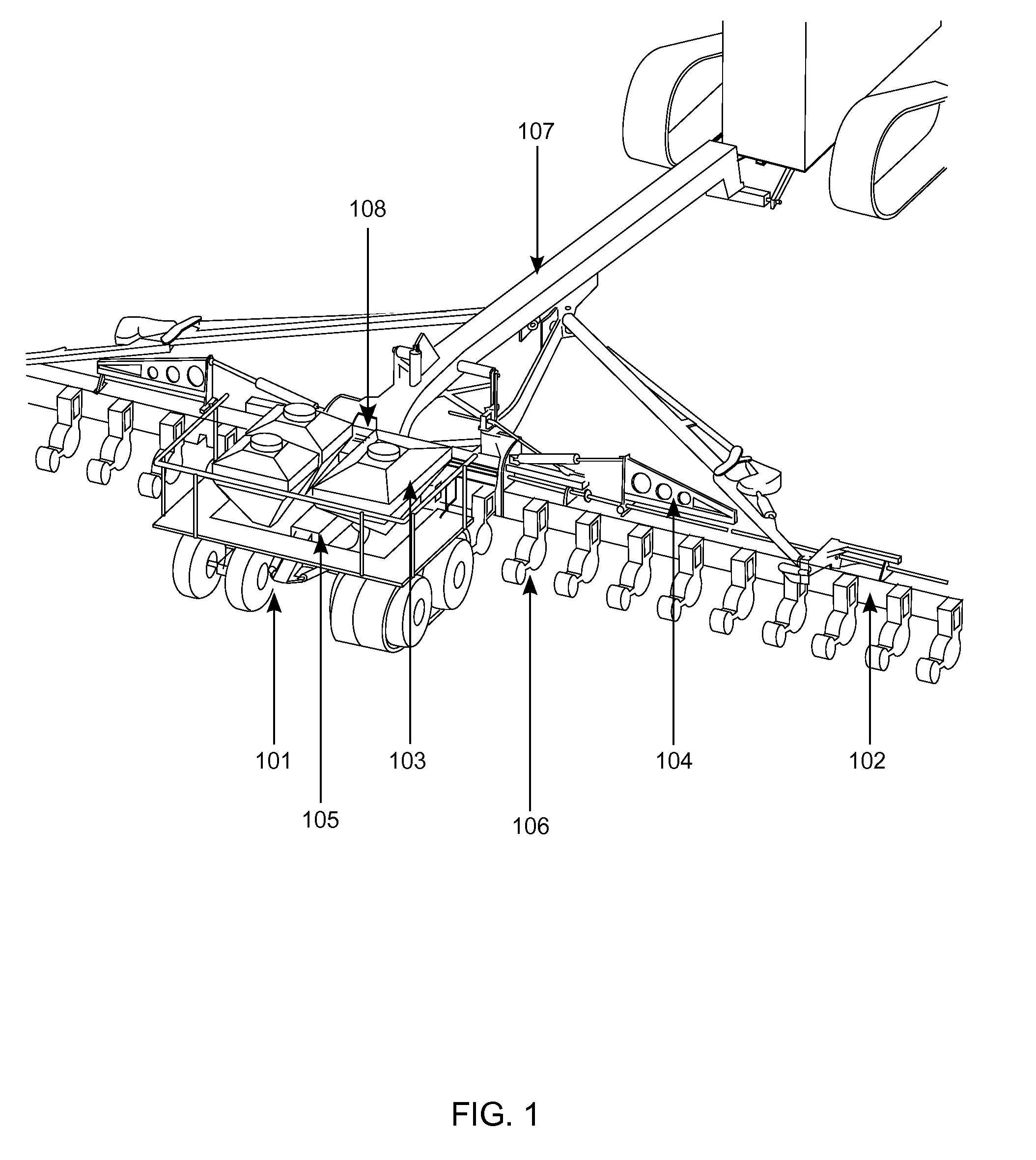 Row-producing system for agricultural crops