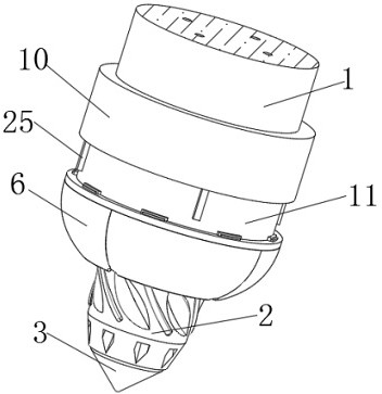 Novel rotary excavating tooth coal cutting tooth of shield tunneling machine