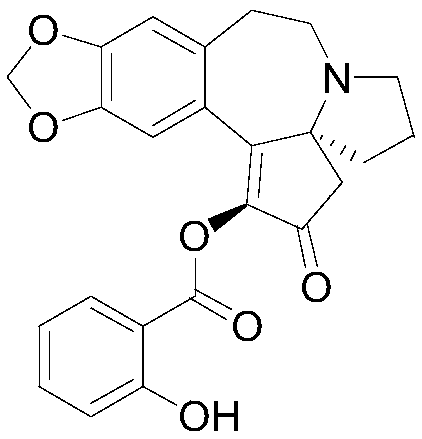 Derivative containing salicylic acid harringtonine, production method and uses thereof