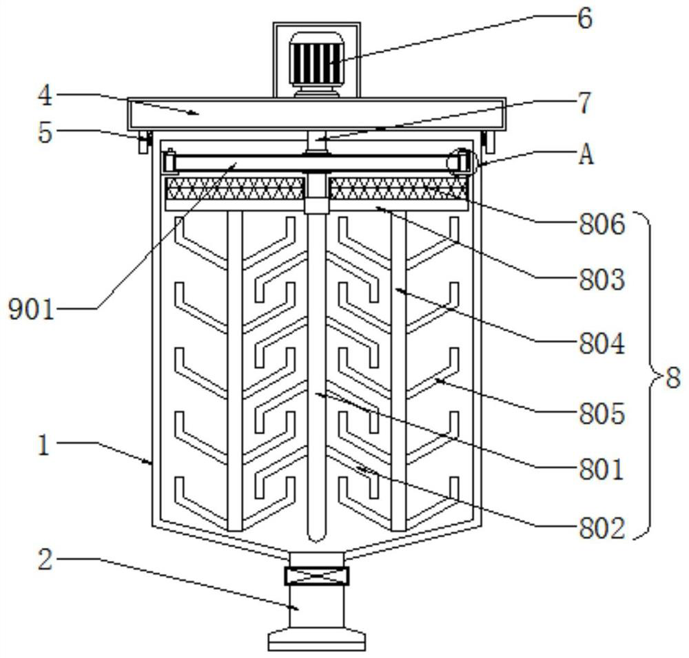 Polygonum multiflorum-containing honey medicinal liquor preparing and mixing device and preparing method thereof