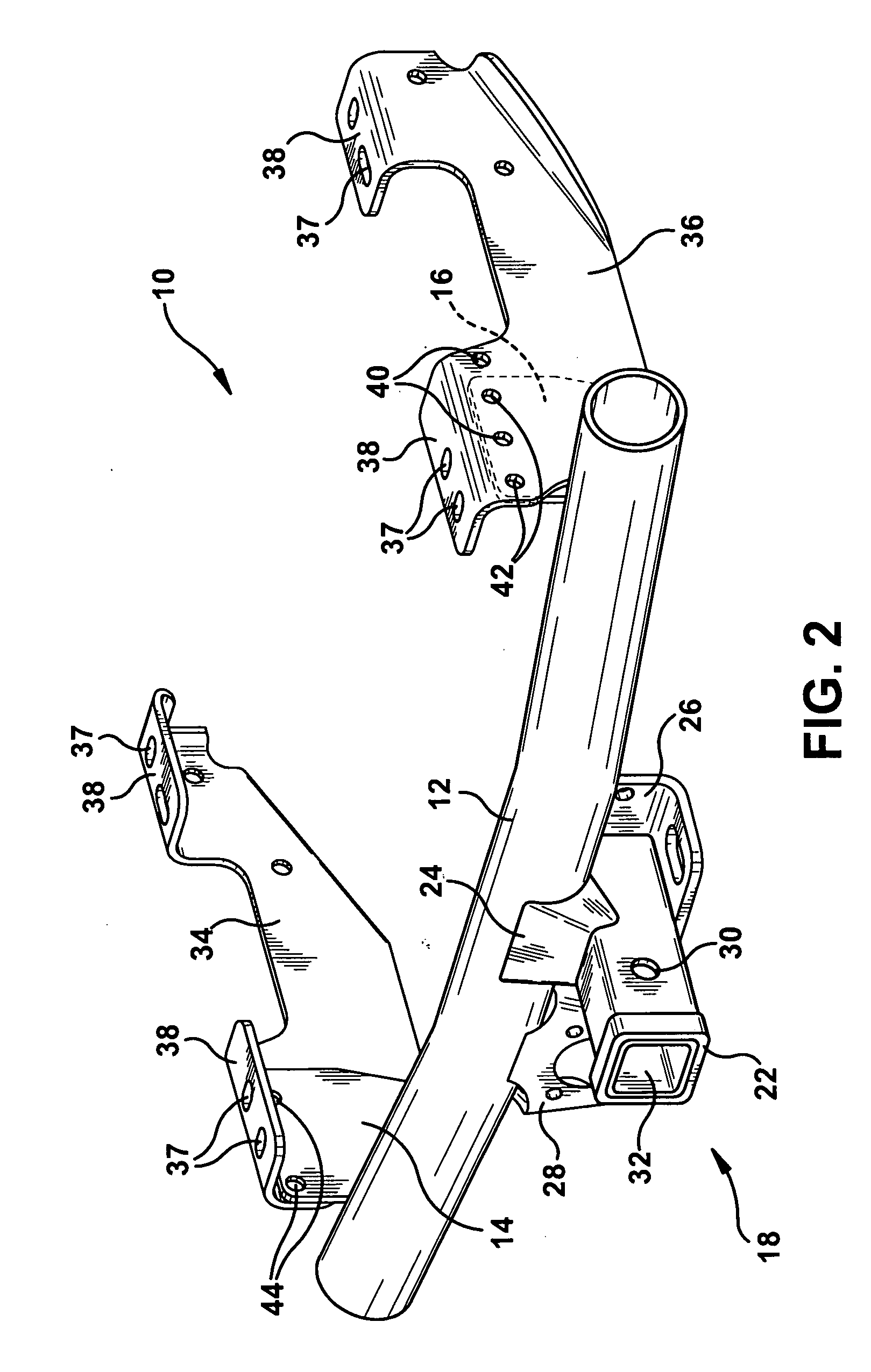 Adjustable towing hitch assembly