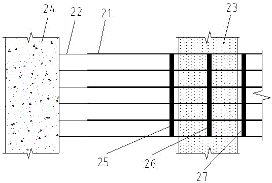 Clearing construction method for underground obstacle