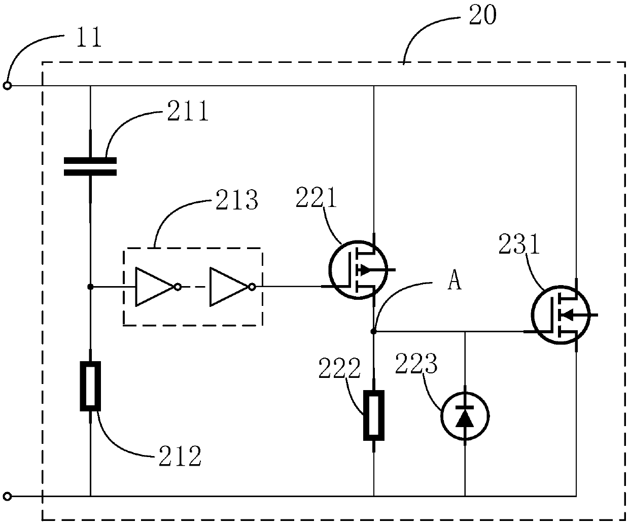 Electrostatic discharge protection circuit, integrated circuit chip and electronic equipment