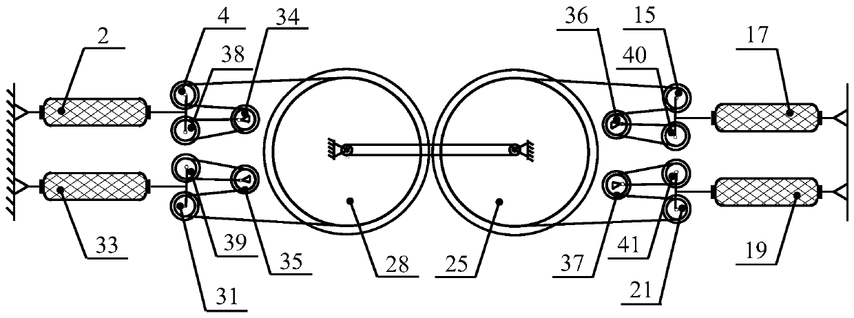 Two-degree-of-freedom combined joint with hydraulic artificial muscle displacement amplification