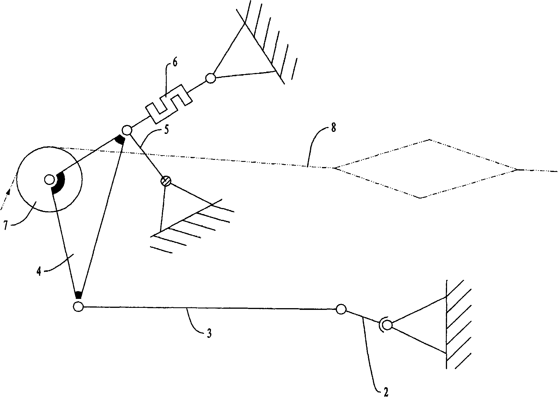 Active type loose warp adjusting apparatus