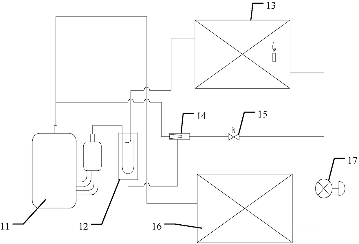 Air conditioner control system and air conditioner using ejector