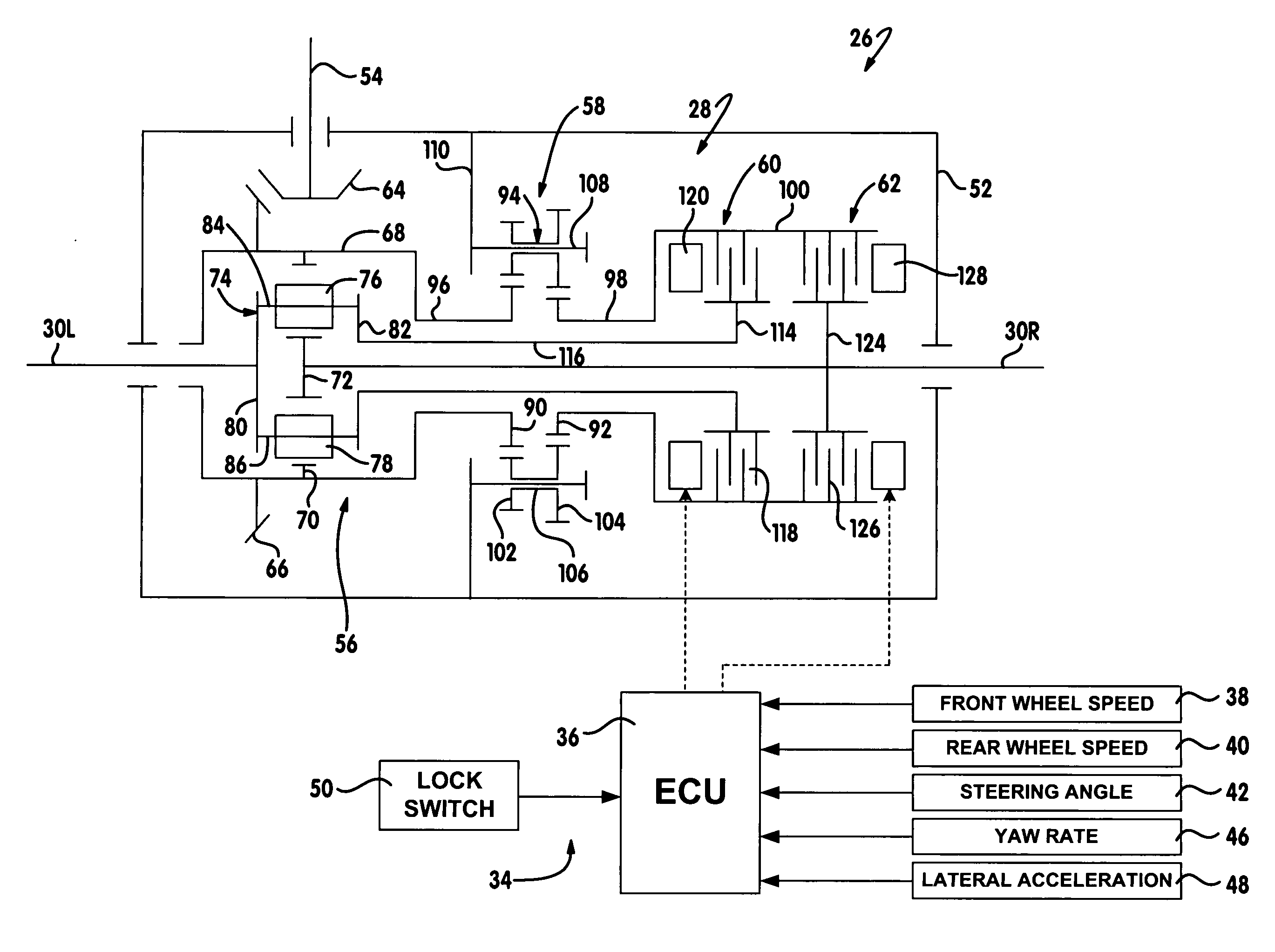 Torque vectoring drive axle assembly