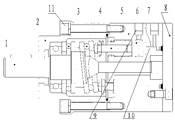 Valve flow distribution ultrahigh-pressure axial plunger pump