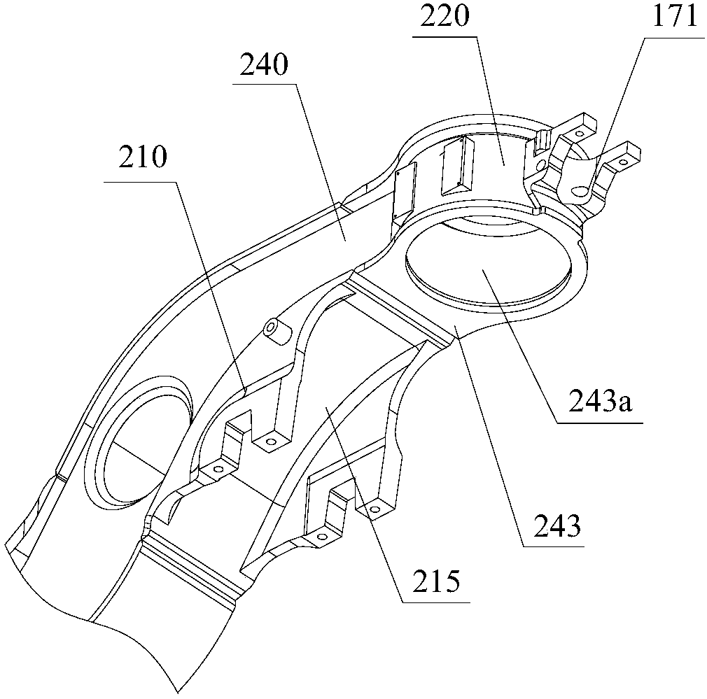 Frame for railway express freight car bogie