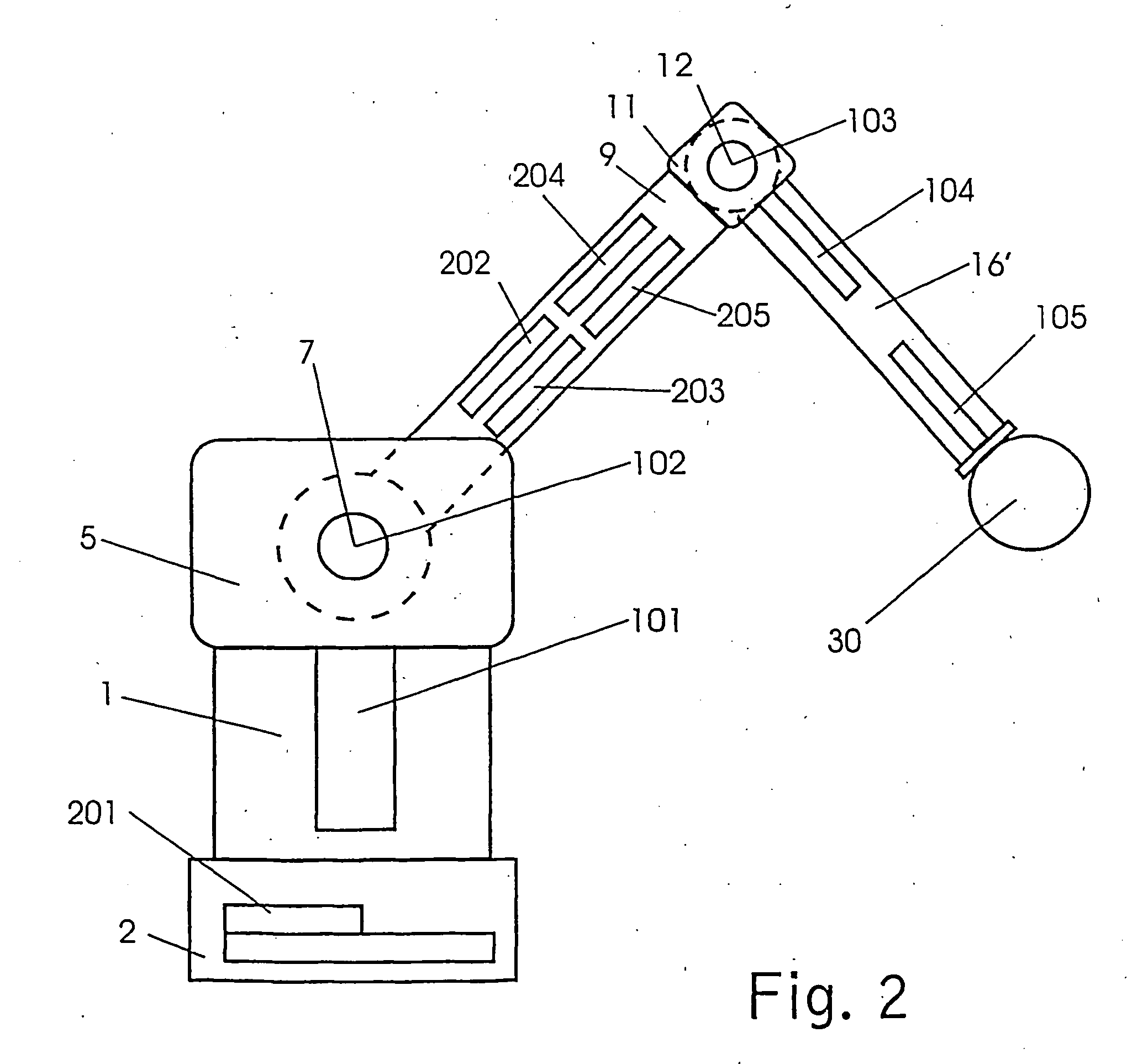 Buckling arm robot