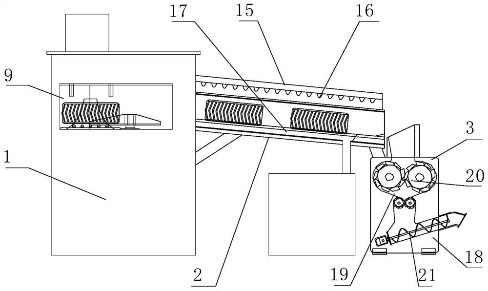 Efficient recovery device for waste automobile components