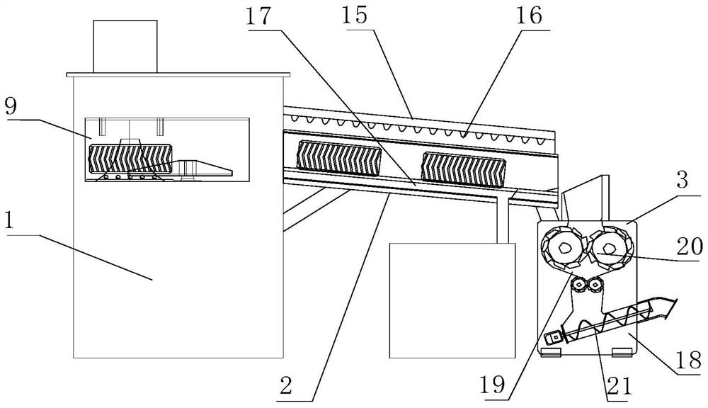 Efficient recovery device for waste automobile components