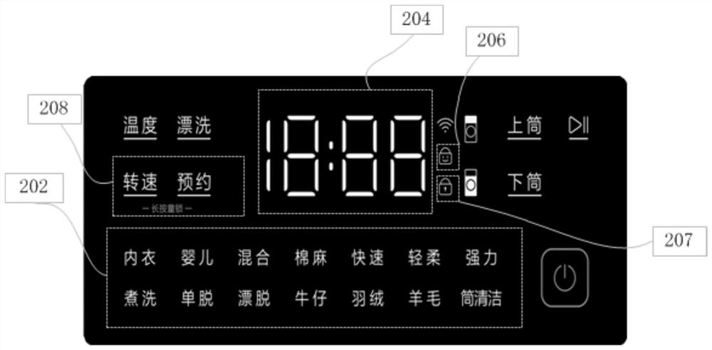 Display control method and device based on child lock, computer equipment and storage medium