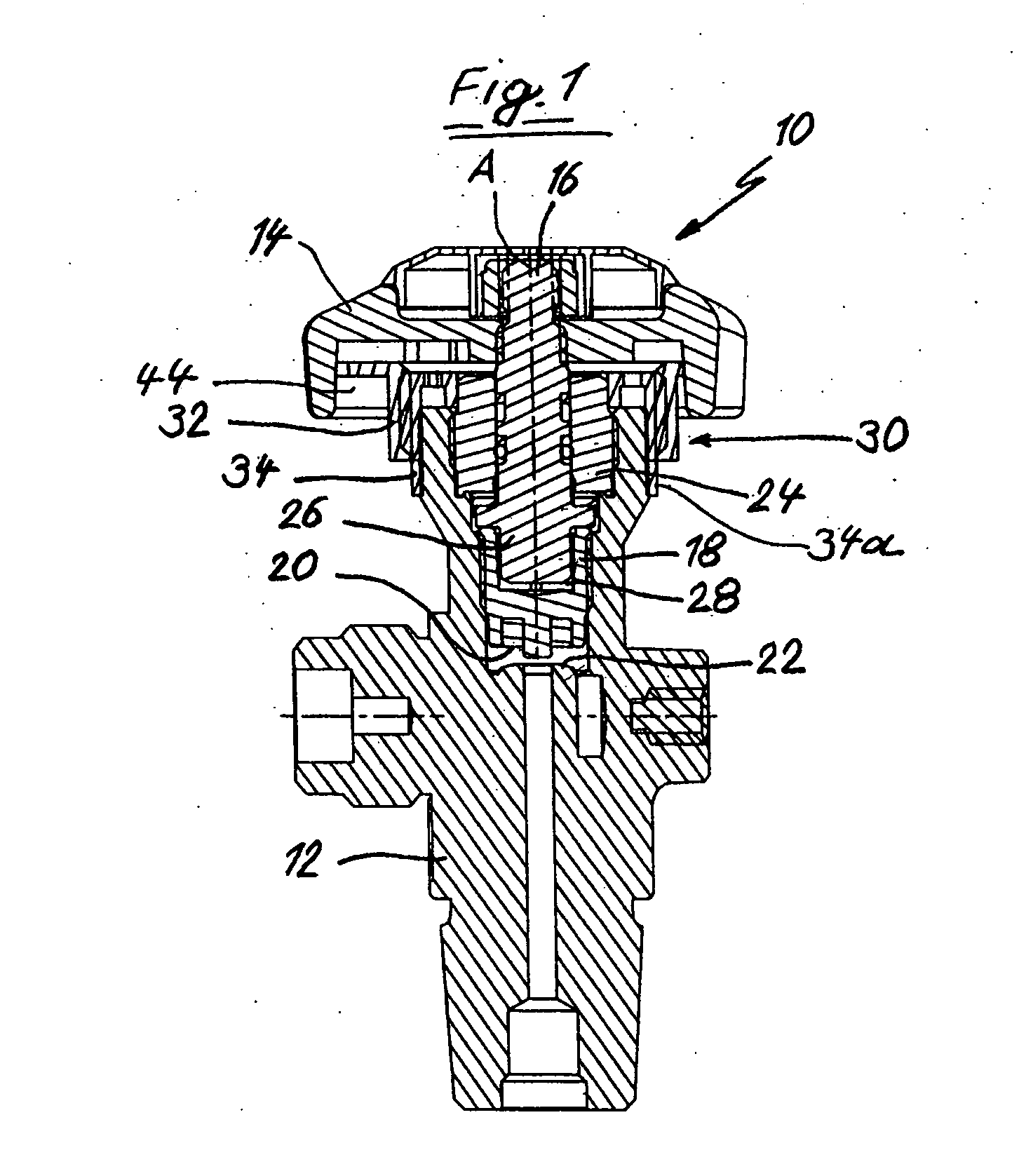 Tap with position indicator