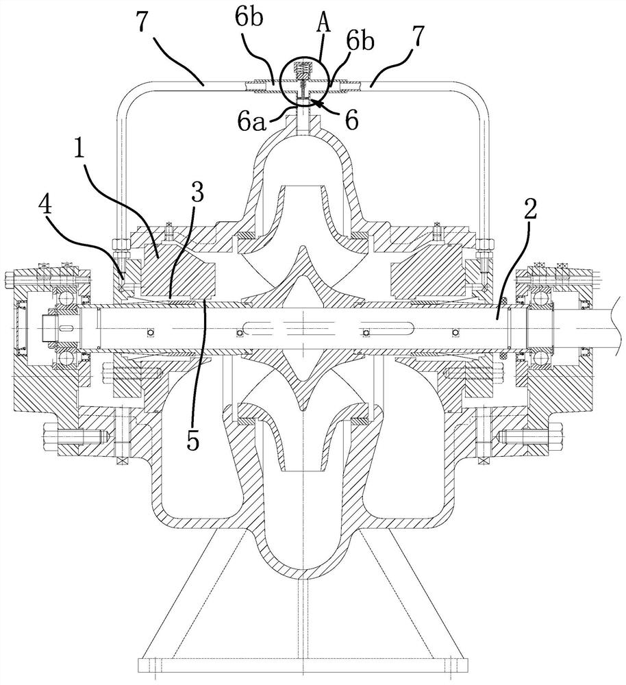 Water pump mechanical seal flushing structure