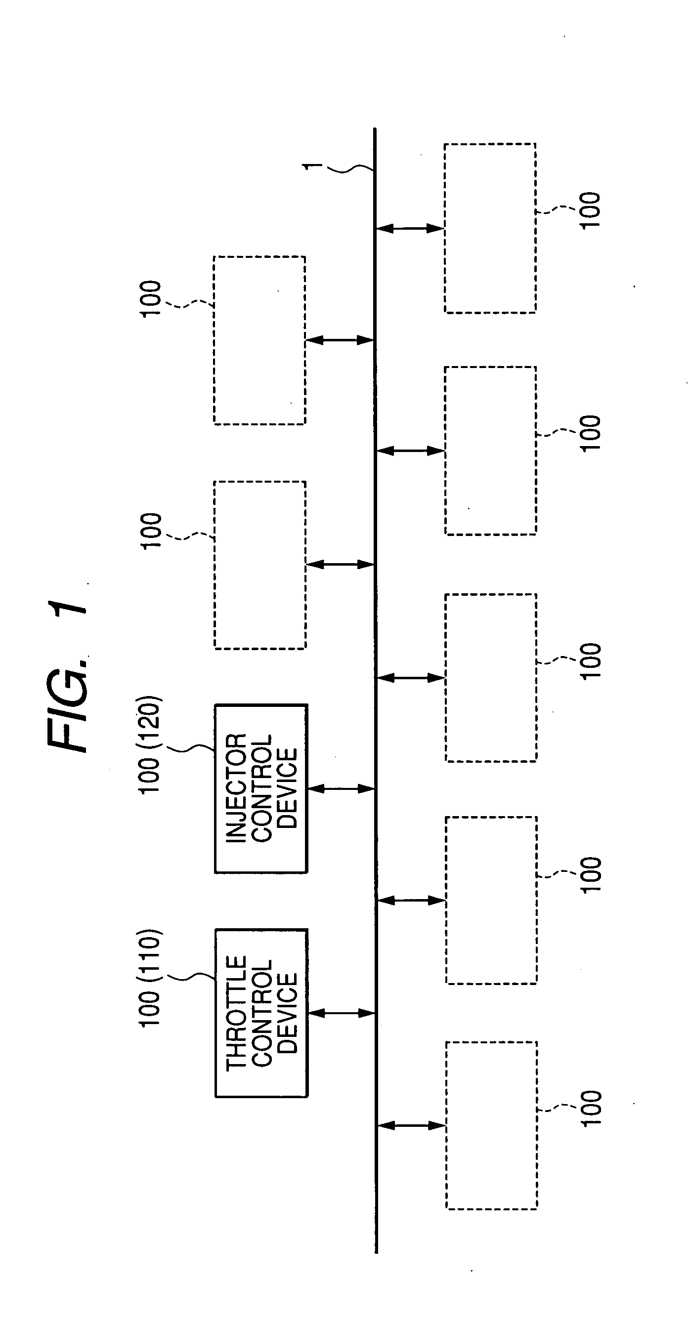 Electronic control units for controlling in-vehicle devices using time-dependent data and vehicle control system integrating such units for real-time distributed control