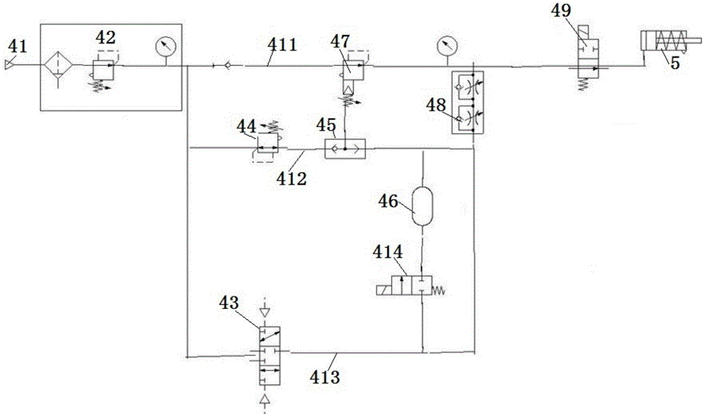 Load self-adaptive pneumatic balance hoisting device