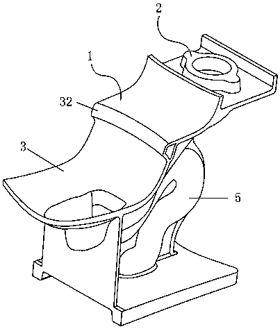 A water-saving toilet