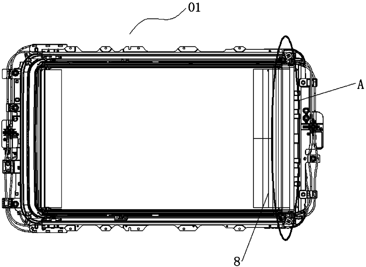 Panoramic sunroof sunshade reel assembly