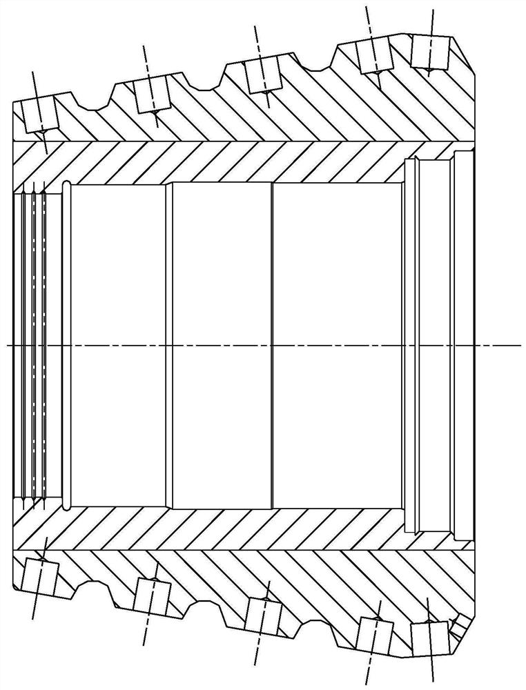 Centrifugal casting process of a rare earth wear-resistant alloy steel rock-breaking hob shell