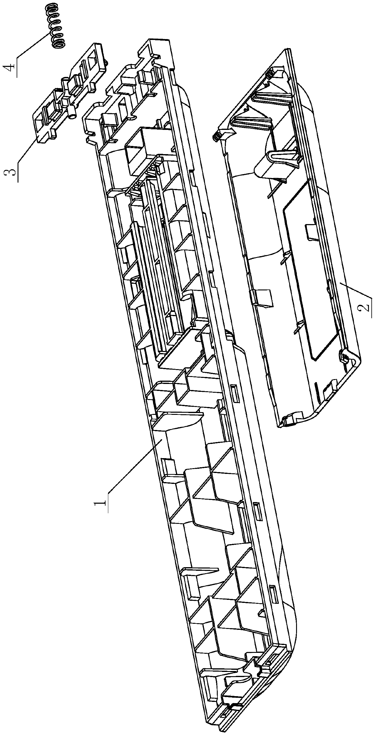 Cover closing mechanism for remote control battery cover